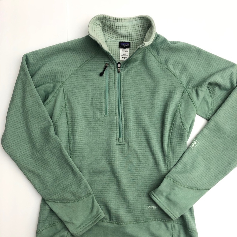 Patagonia Women's R1® Fleece Pullover gypsum green